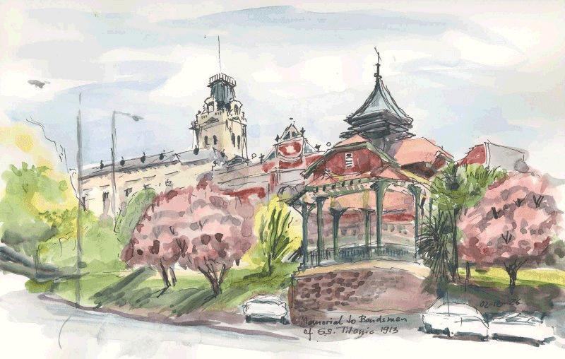 To the Bandsman of SS Titanic, Sturt St Ballarat - 02-10-26