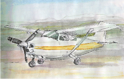 Cessna 182 To fly us around the Wilpena Pound 00-12-17