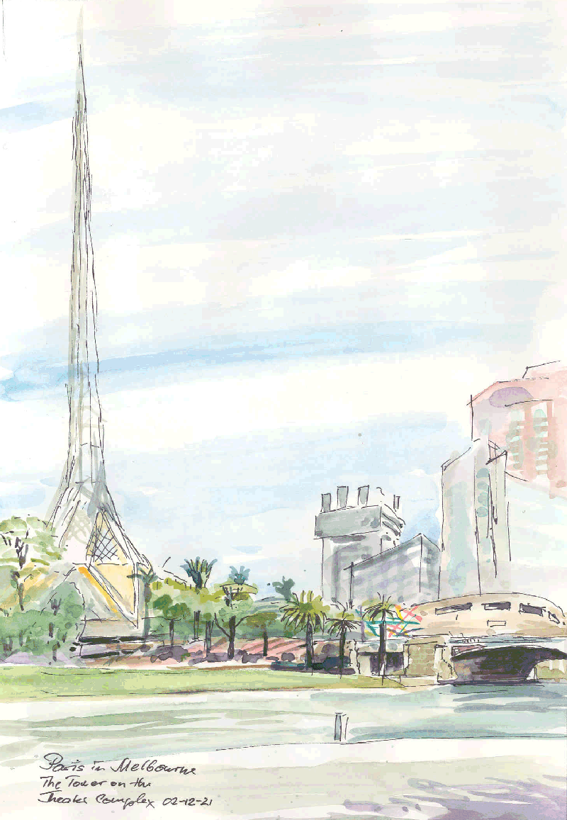 Paris in Melbourne: The Tower on the Arts Centre 02-12-21
