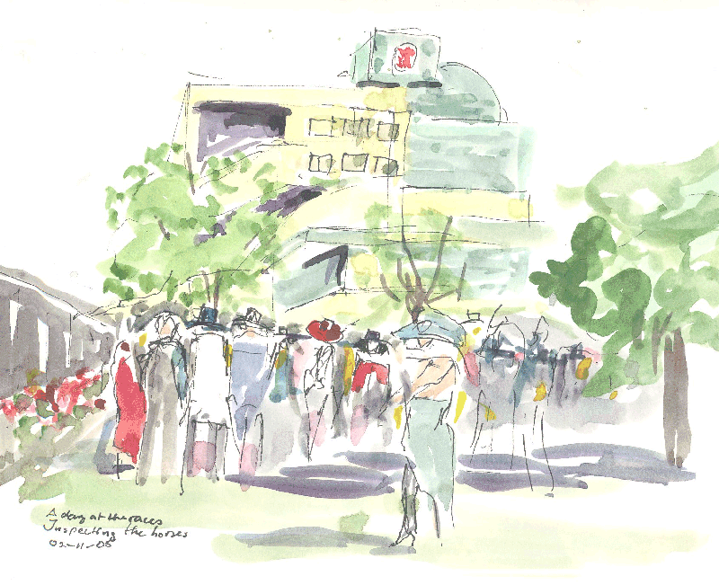 Inspecting the Horses at Flemington - 02-11-05