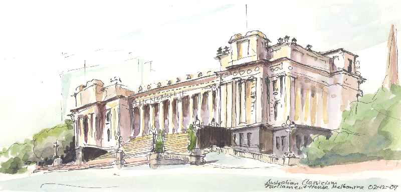 Australian Classicism: Parliament House Melbourne 02-12-07