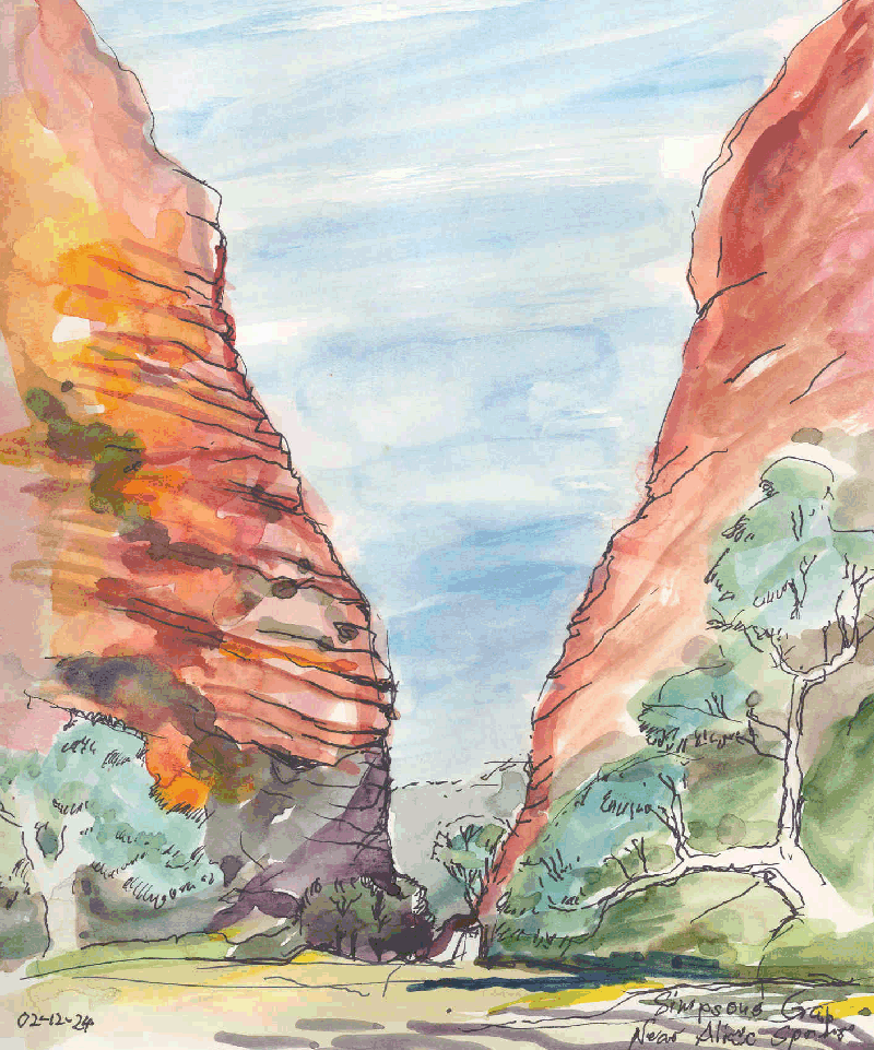 Simpson's Gap near Alice Springs 02-12-23