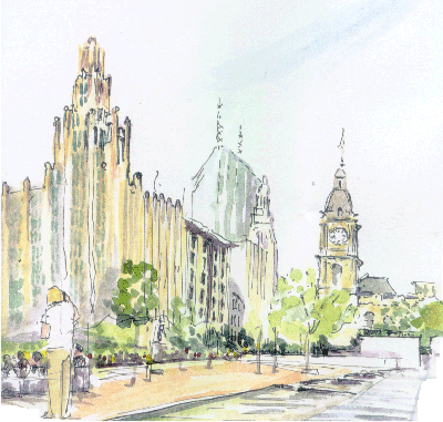 Town Square in Melbourne 01-01-19