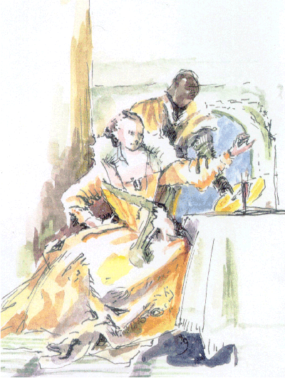 Rambattista Tiepolo 1696-1770: Banquet of Cleopatra ca 1743-44: National Gallery, Melbourne 01-01-18